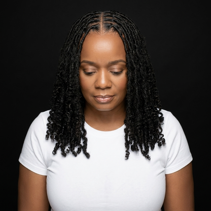 Tight Curl Human Hair Loc Extensions