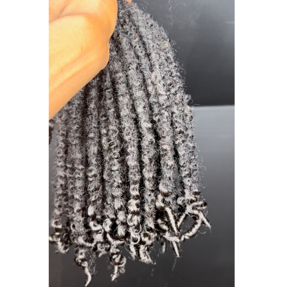 Coil Curl Human Hair Loc Extensions - Full Head Order