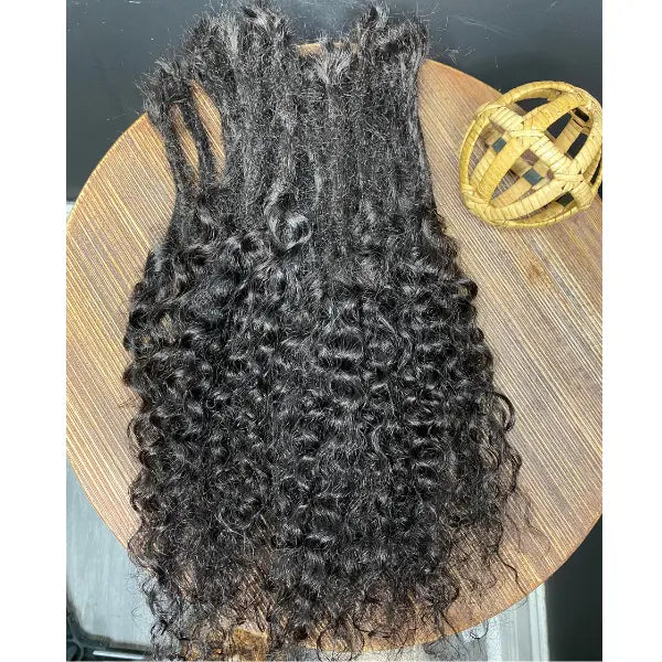 Curly dreadlock loc extensions inspired by Meagan Good and Lisa Bonet