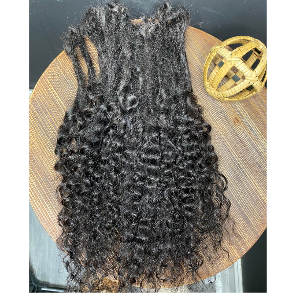 Curly dreadlock loc extensions inspired by Meagan Good and Lisa Bonet