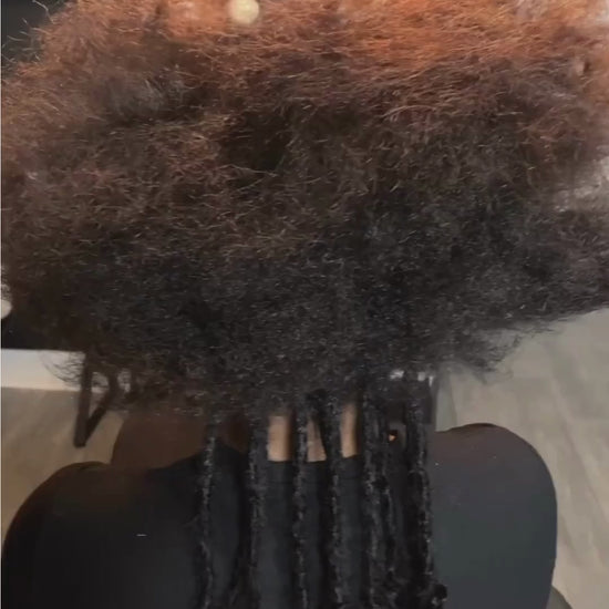 Curly dreadlock loc extensions inspired by Meagan Good and Lisa Bonet