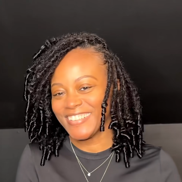 Curly dreadlock loc extensions inspired by Meagan Good and Lisa Bonet