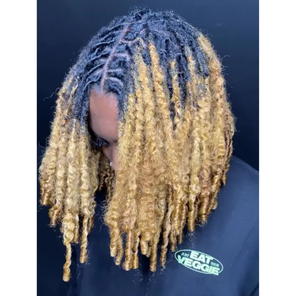 Curly dreadlock loc extensions inspired by Meagan Good and Lisa Bonet