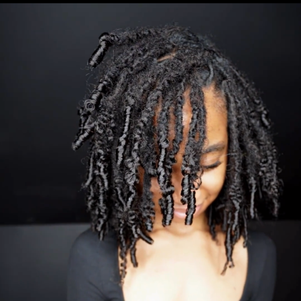 Curly dreadlock loc extensions inspired by Meagan Good and Lisa Bonet