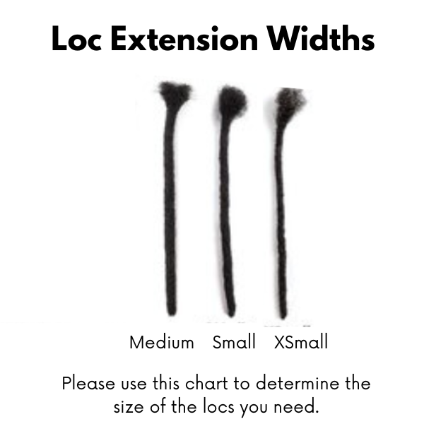 Coil Curl Human Hair Loc Extensions | Handmade Full Set | 80–90 Locs FRVR MUSE