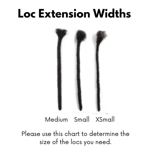 Loose Curl Human Hair Loc Extensions | Handmade Full Set | 80–90 Locs FRVR MUSE