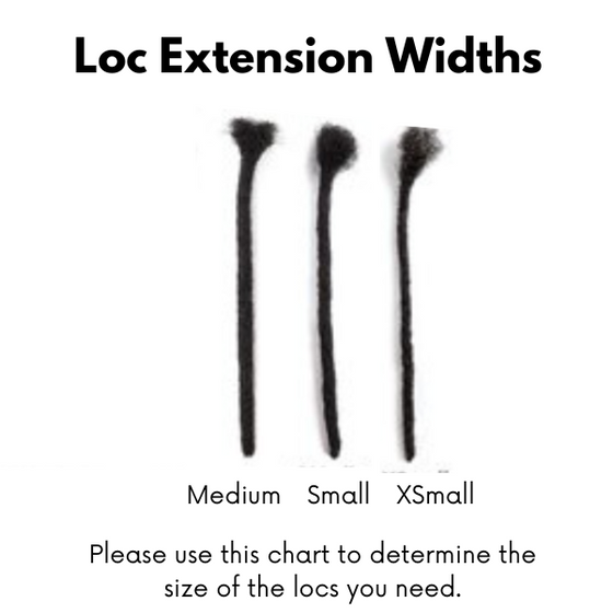Kinky Curl Human Hair Loc Extensions - Full Head Order