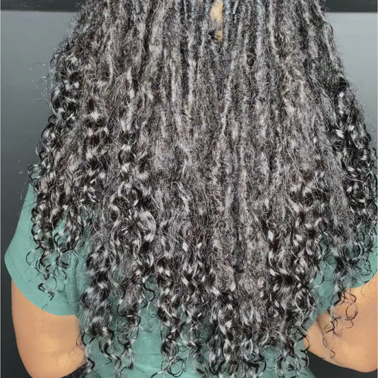 Curly dreadlock loc extensions inspired by Meagan Good and Lisa Bonet