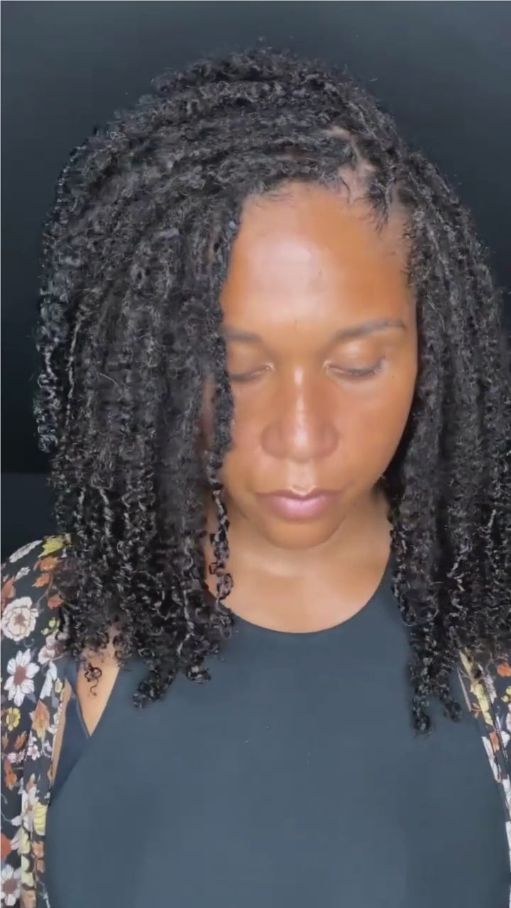 Curly dreadlock loc extensions inspired by Meagan Good and Lisa Bonet